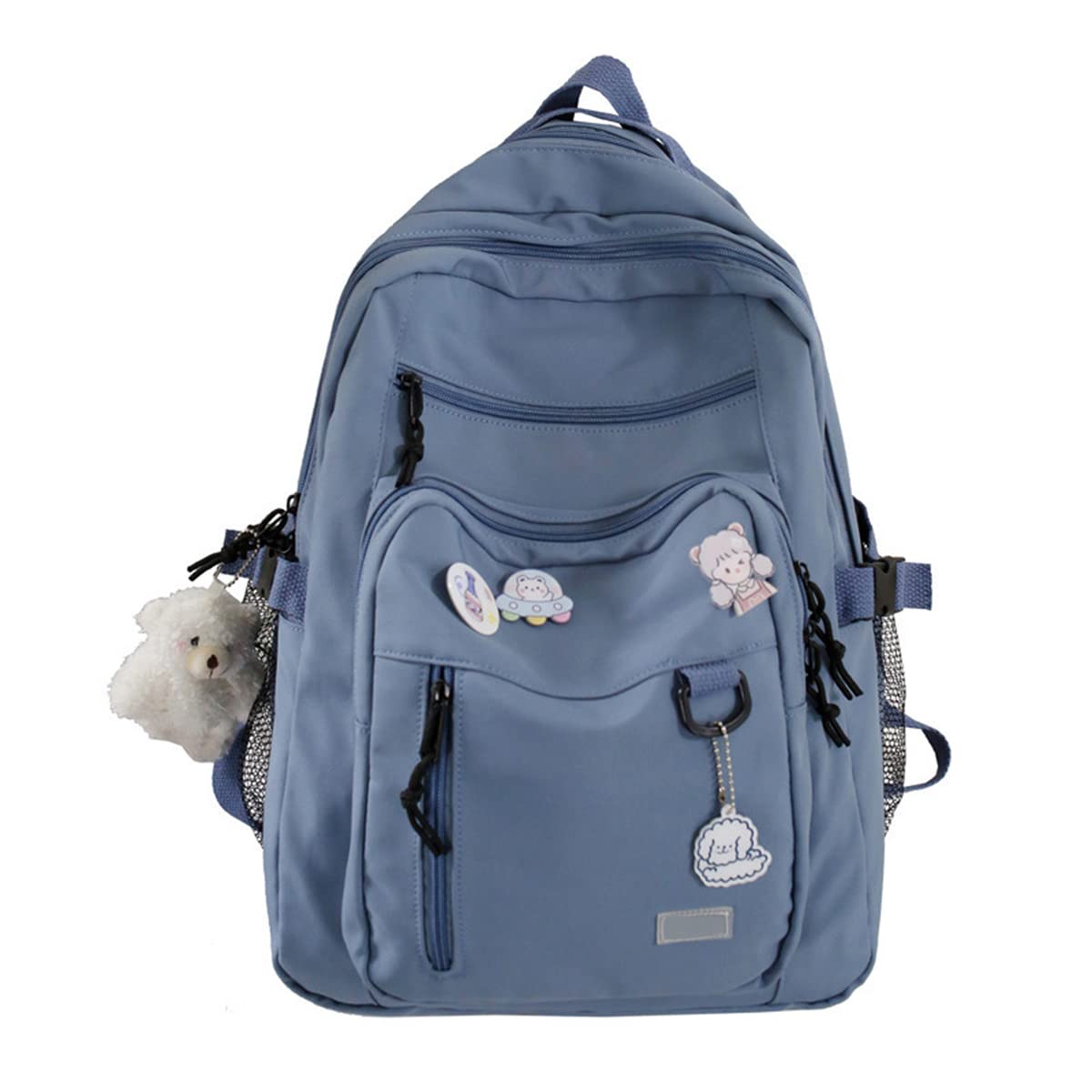 PALAY® School Backpack for Girls, Fashion Outdoor Backpack, Hiking Backpack, Multi-Layer Zip-up Book Backpack Casual Travel Backpack, 31x19x43cm, Blue PALAY® School Backpack for Girls, Fashion Outdoor Backpack, Hiking Backpack, Multi-Layer Zip-up Book Backpack Casual Travel Backpack, 31x19x43cm, Blue